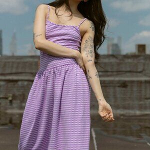 Carleen June Dress Amethyst Purple Medium NWT